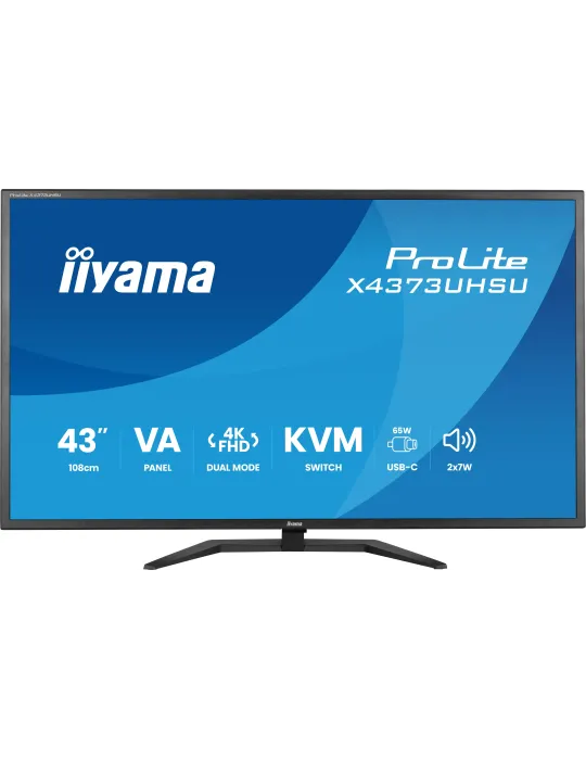 iiyama ProLite X4373UHSU-B2 Monitor PC 108 cm (42.5") 3840 x 2160 Pixel 4K Ultra HD LED Nero
