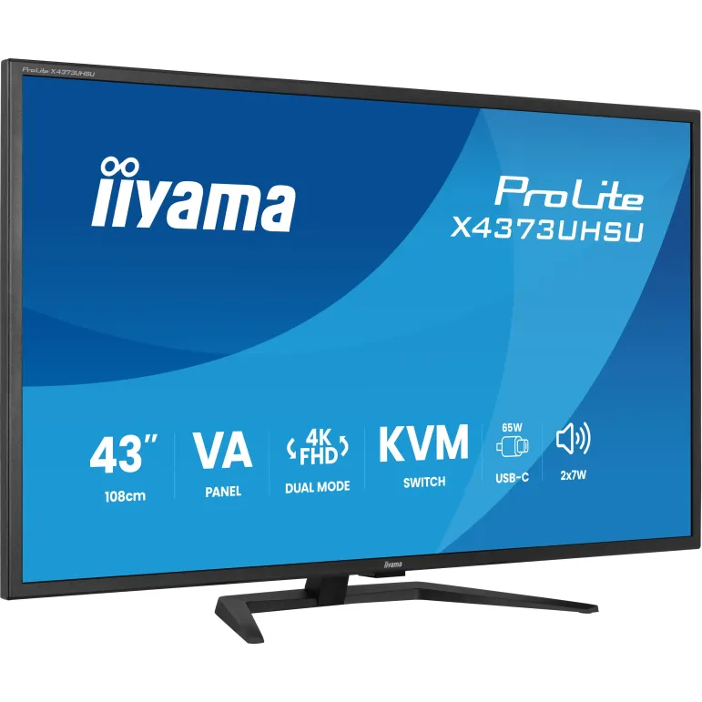 iiyama ProLite X4373UHSU-B2 Monitor PC 108 cm (42.5") 3840 x 2160 Pixel 4K Ultra HD LED Nero