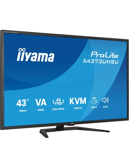iiyama ProLite X4373UHSU-B2 Monitor PC 108 cm (42.5") 3840 x 2160 Pixel 4K Ultra HD LED Nero