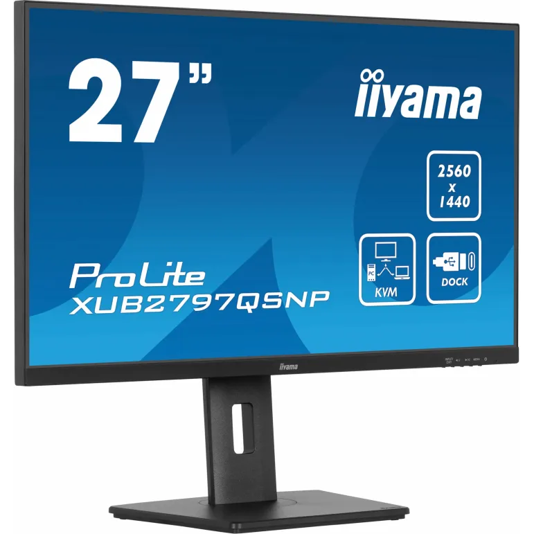 iiyama ProLite XUB2797QSNP-B1 Monitor PC 68,6 cm (27") 2560 x 1440 Pixel Quad HD LED Nero