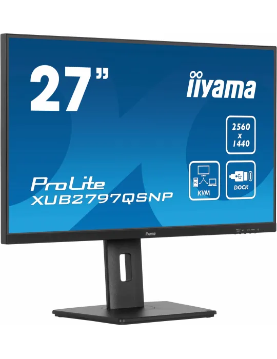 iiyama ProLite XUB2797QSNP-B1 Monitor PC 68,6 cm (27") 2560 x 1440 Pixel Quad HD LED Nero