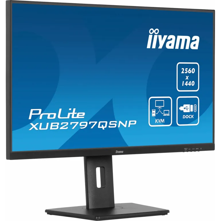 iiyama ProLite XUB2797QSNP-B1 Monitor PC 68,6 cm (27") 2560 x 1440 Pixel Quad HD LED Nero
