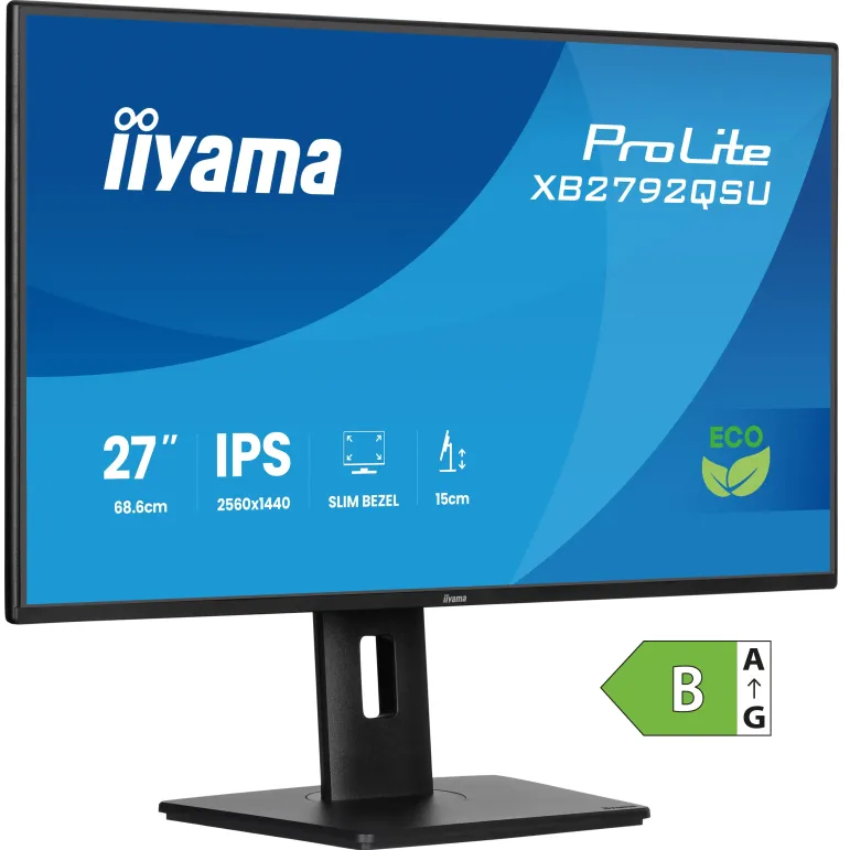 iiyama ProLite XB2792QSU-B1 Monitor PC 68,6 cm (27") 2560 x 1440 Pixel Quad HD LED Nero