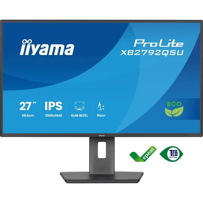 iiyama ProLite XB2792QSU-B1 Monitor PC 68,6 cm (27") 2560 x 1440 Pixel Quad HD LED Nero