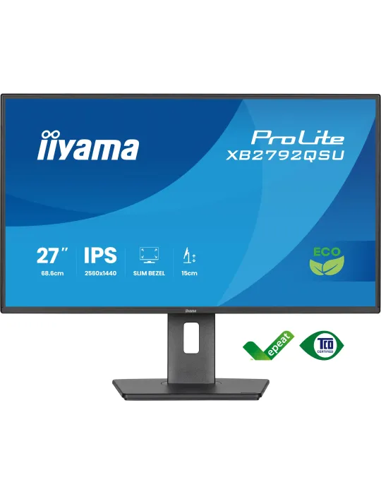 iiyama ProLite XB2792QSU-B1 Monitor PC 68,6 cm (27") 2560 x 1440 Pixel Quad HD LED Nero