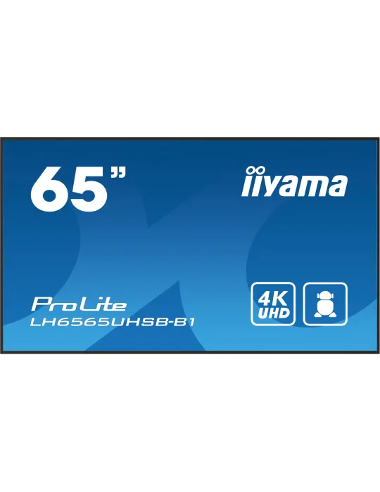 iiyama LH6565UHSB-B1 visualizzatore di messaggi Design chiosco 163,8 cm (64.5") LED Wi-Fi 800 cd m² 4K Ultra HD Nero Processore