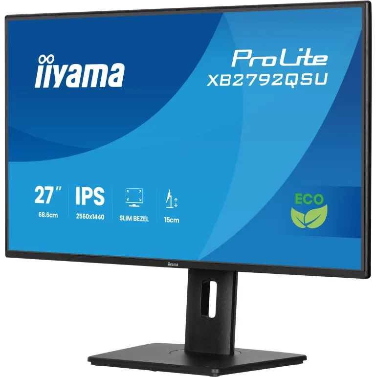 iiyama ProLite XB2792QSU-B1 Monitor PC 68,6 cm (27") 2560 x 1440 Pixel Quad HD LED Nero