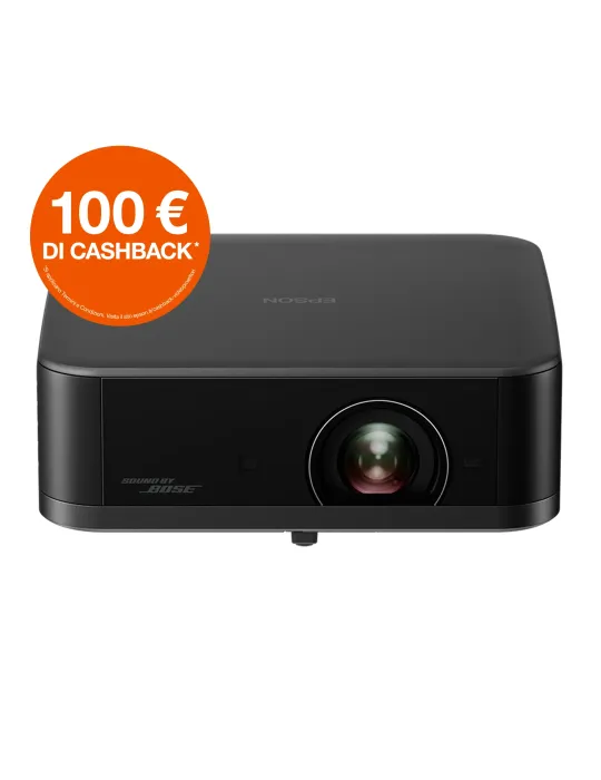 Epson Lifestudio Pop Plus EF-62B, videoproiettore portatile smart, Sound by Bose, Google TV, 4K Pro UHD