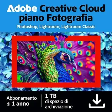 Adobe Creative Cloud Piano Fotografia 1TB - Abbonamento 12 Mesi Mac/Win ITALIANO