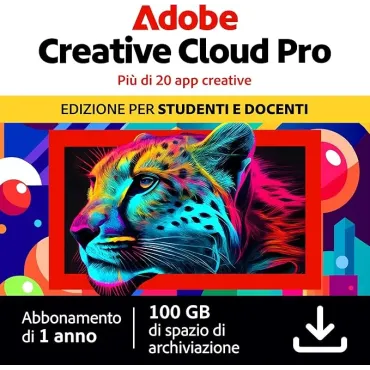 Adobe Creative Cloud Pro per studenti e docenti - Abbonamento 12 Mesi Mac/Win ITALIANO