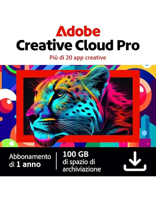 Adobe Creative Cloud Pro per singoli utenti  - Abbonamento 12 Mesi Mac/Win ITALIANO