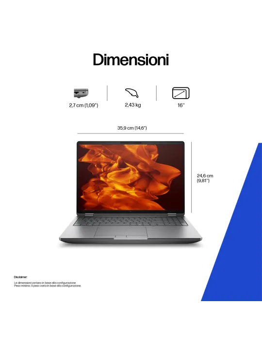 HP ZBook Fury G1i 16 Wolf Pro Security Edition - Data Science Intel Core Ultra 9 285HX Workstation mobile 40,6 cm (16") 2.5K 64