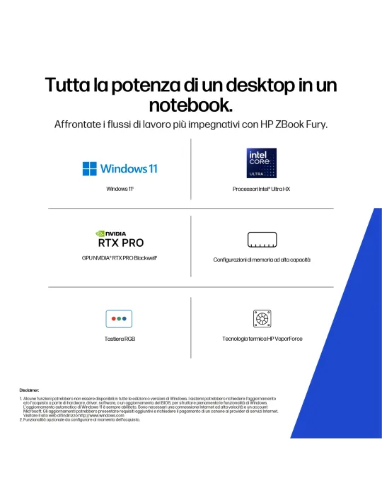 HP ZBook Fury G1i 16 Wolf Pro Security Edition Intel Core Ultra 7 255HX Workstation mobile 40,6 cm (16") 2.5K 32 GB DDR5-SDRAM