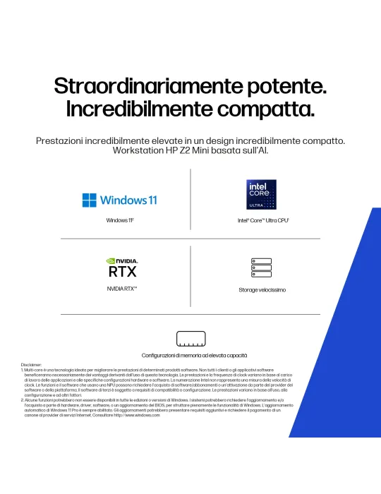 HP Z2 Mini G1i Wolf Pro Security Edition Intel Core Ultra 7 265 32 GB DDR5-SDRAM 1 TB SSD NVIDIA RTX A1000 Windows 11 Pro Mini