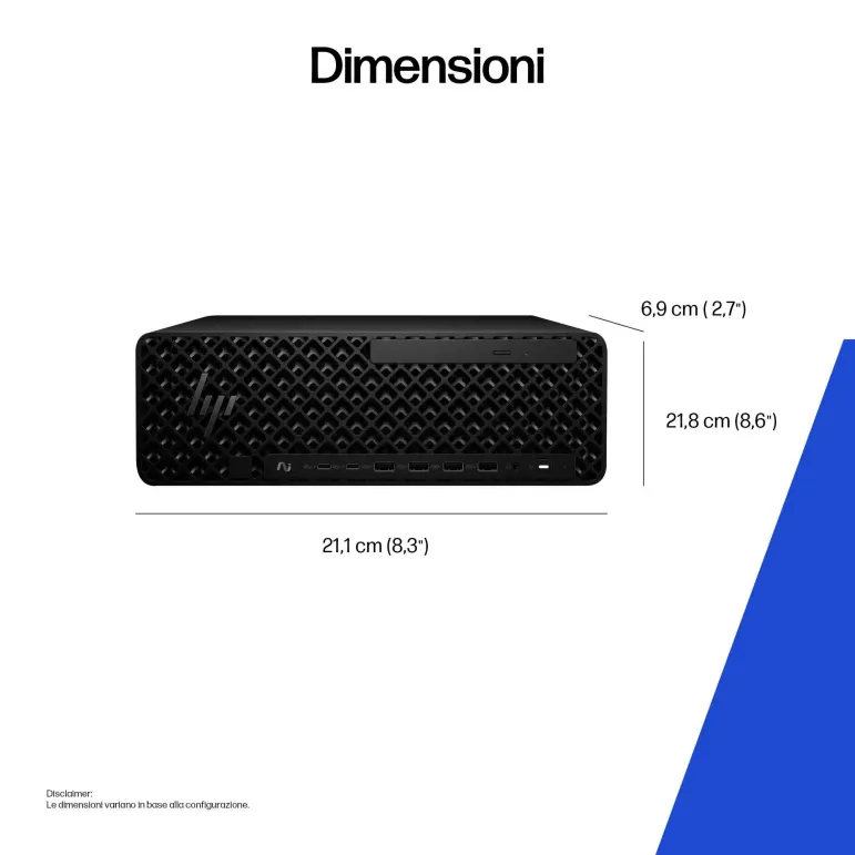 HP Z2 SFF G1i Wolf Pro Security Edition Intel Core Ultra 7 265 32 GB DDR5-SDRAM 1 TB SSD NVIDIA RTX A1000 Windows 11 Pro