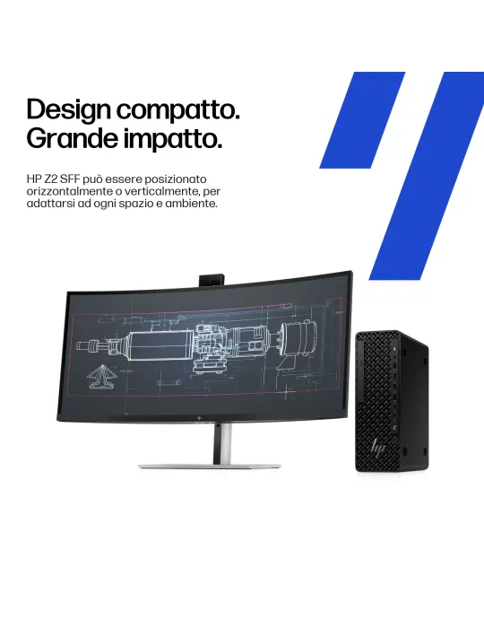 HP Z2 SFF G1i Workstation Wolf Pro Security Edition Intel Core Ultra 7 265 32 GB DDR5-SDRAM 1 TB SSD NVIDIA RTX A400 Windows 11