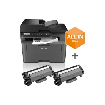Brother MFC-L2827DWXL stampante Laser A4 BOX 2 TONER INCLUSI