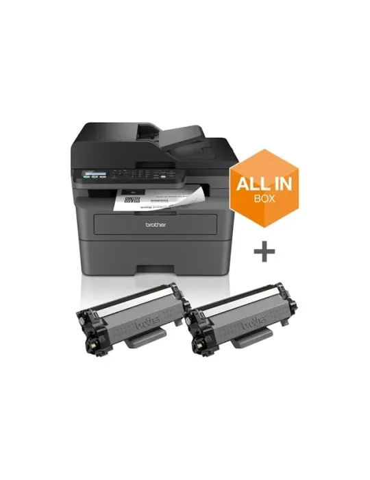 Brother MFC-L2827DWXL stampante Laser A4 BOX 2 TONER INCLUSI