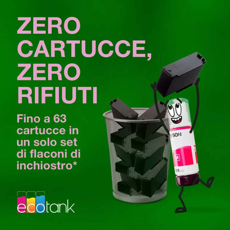 Epson EcoTank ET-2910 stampante multifunzione A4 Wi-Fi e AirPrint con serbatoi di inchiostro