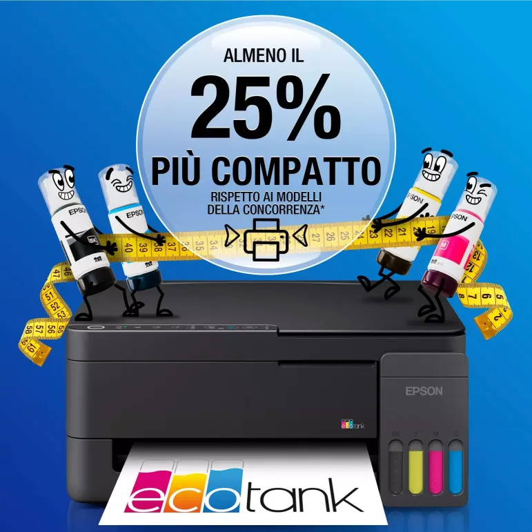 Epson EcoTank ET-2910 stampante multifunzione A4 Wi-Fi e AirPrint con serbatoi di inchiostro
