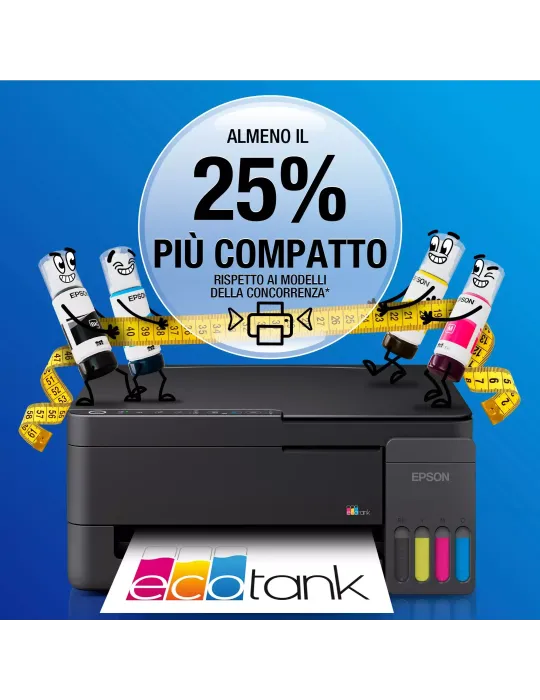 Epson EcoTank ET-2910 stampante multifunzione A4 Wi-Fi e AirPrint con serbatoi di inchiostro