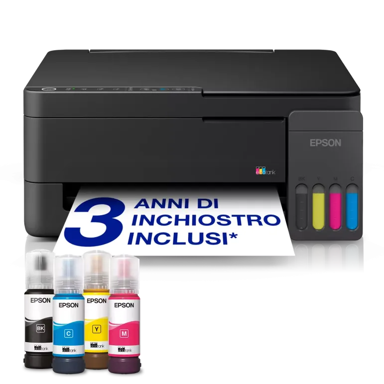 Epson EcoTank ET-2910 stampante multifunzione A4 Wi-Fi e AirPrint con serbatoi di inchiostro