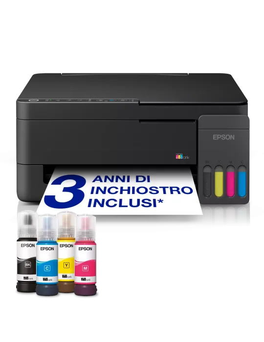 Epson EcoTank ET-2910 stampante multifunzione A4 Wi-Fi e AirPrint con serbatoi di inchiostro