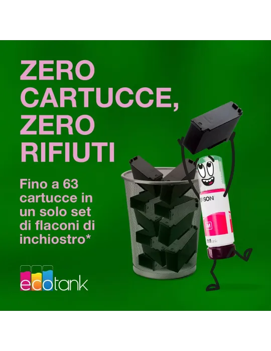 Epson EcoTank ET-2920 stampante multifunzione A4 Wi-Fi e AirPrint con serbatoi di inchiostro e display LCD