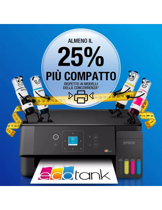 Epson EcoTank ET-2920 stampante multifunzione A4 Wi-Fi e AirPrint con serbatoi di inchiostro e display LCD