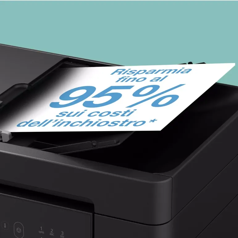 Epson EcoTank ET-4900 stampante multifunzione A4 Wi-Fi e AirPrint con serbatoi di inchiostro, display LCD e ADF