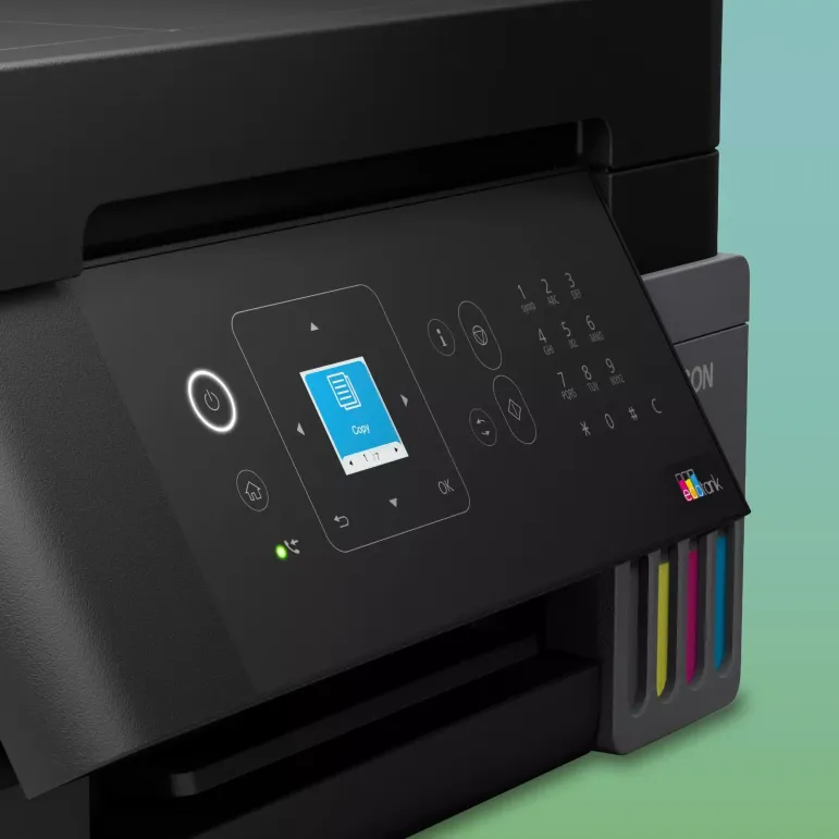 Epson EcoTank ET-4900 stampante multifunzione A4 Wi-Fi e AirPrint con serbatoi di inchiostro, display LCD e ADF