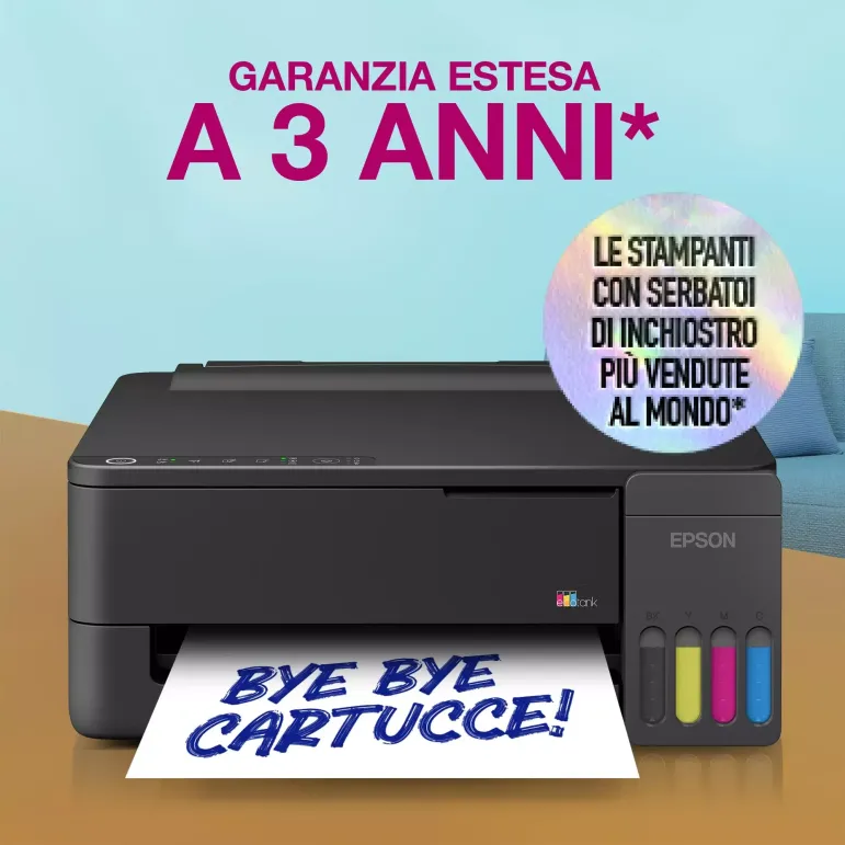 Epson EcoTank ET-1910 stampante A4 Wi-Fi e AirPrint con serbatoi di inchiostro