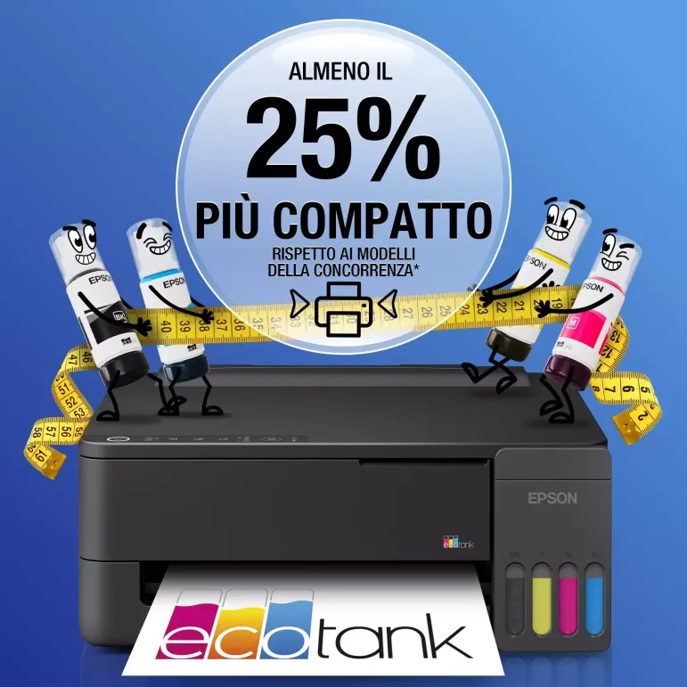 Epson EcoTank ET-1910 stampante A4 Wi-Fi e AirPrint con serbatoi di inchiostro