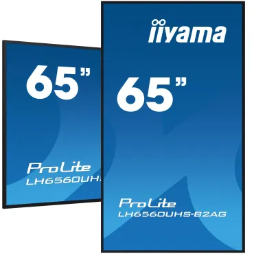 iiyama LH6560UHS-B2AG visualizzatore di messaggi Pannello A digitale 163,8 cm (64.5") LED Wi-Fi 500 cd m² 4K Ultra HD Nero