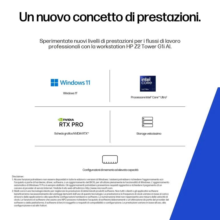 HP Z2 Tower G1i Wolf Pro Security Edition Intel Core Ultra 9 285K 32 GB DDR5-SDRAM 1 TB SSD NVIDIA RTX PRO 4000 Blackwe