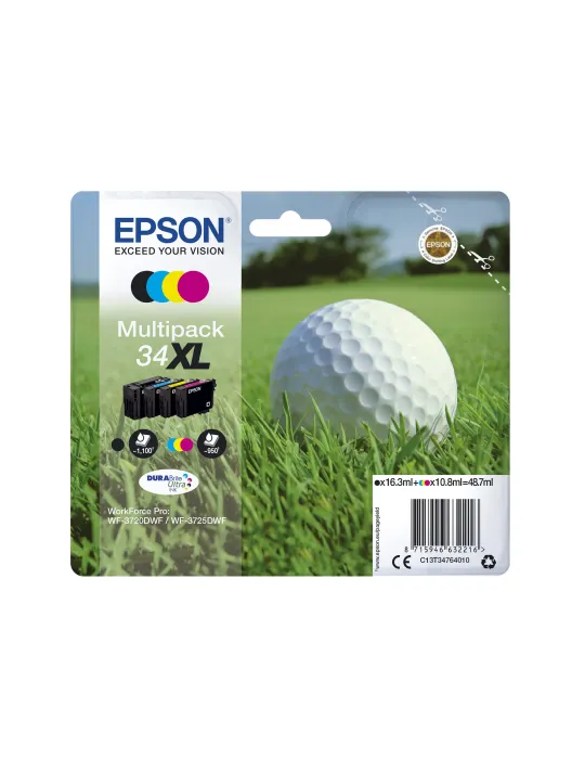 Epson Golf ball Multipack 4-colours 34 DURABrite Ultra Ink