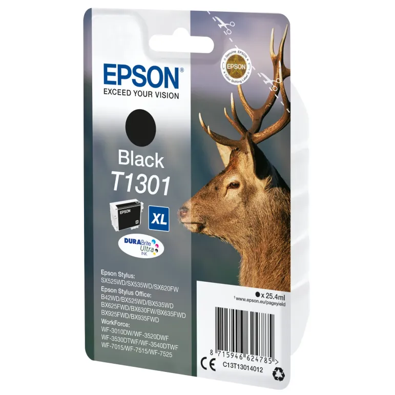 Epson Inchiostro nero singolo DURABrite Ultra Cervo T1301