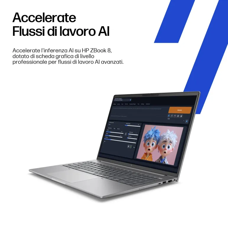 HP ZBook 8 G1i 16 inch Mobile Workstation PC Wolf Pro Security Edition Intel Core Ultra 7 255H 40,6 cm (16") Touch screen WUXGA