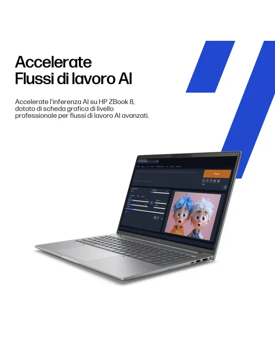 HP ZBook 8 G1i 16 inch Mobile Workstation PC Wolf Pro Security Edition Intel Core Ultra 7 255H 40,6 cm (16") Touch screen WUXGA