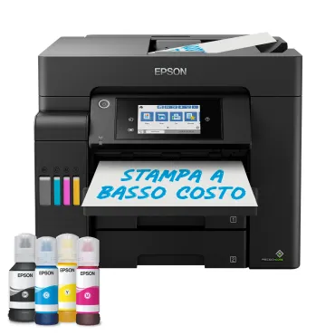 Epson EcoTank ET-5805 Stampante Multifunzione A4, Wi-Fi, con serbatoi di inchiostro, scansione, copia e fax