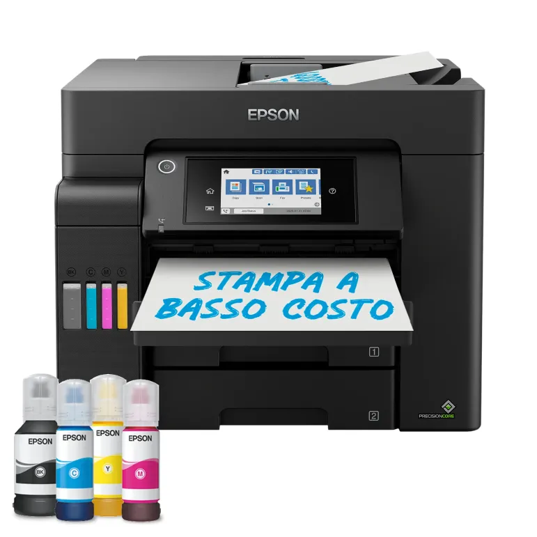 Epson EcoTank ET-5805 Stampante Multifunzione A4, Wi-Fi, con serbatoi di inchiostro, scansione, copia e fax