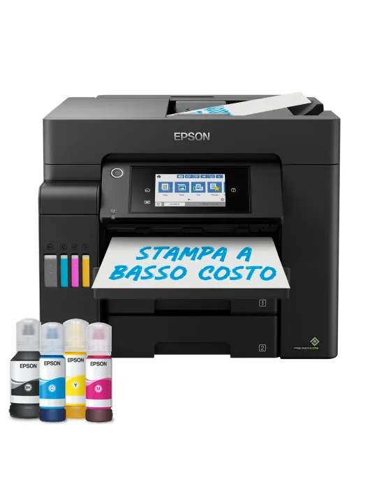 Epson EcoTank ET-5805 Stampante Multifunzione A4, Wi-Fi, con serbatoi di inchiostro, scansione, copia e fax