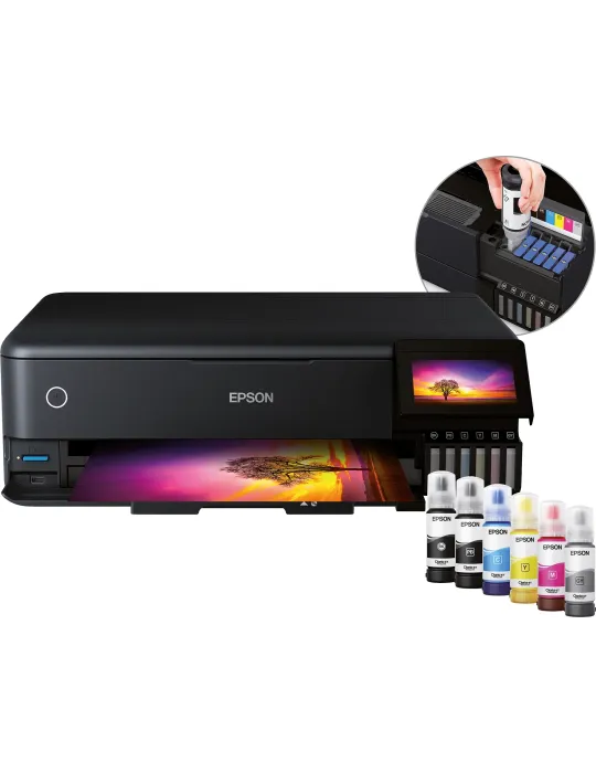 Epson EcoTank ET-8550 Stampante Multifunzione fotografica con serbatoi di inchiostro Wi-Fi A3+