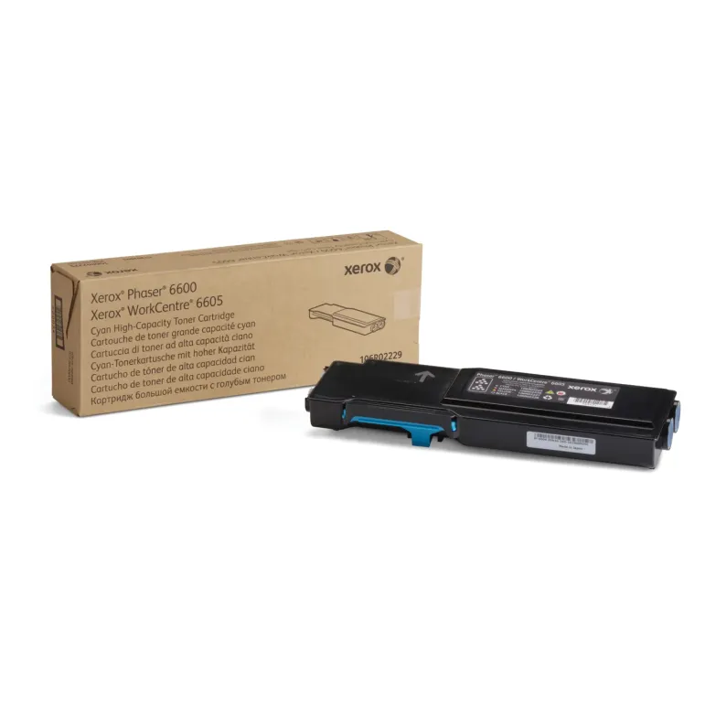Xerox Cartuccia toner Ciano da 6.000 pagine per Phaser 6600   WorkCentre 6605 (106R02229)