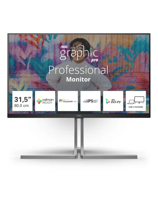 AOC U32U3CV - Graphic Pro Series Monitor 32" 4K Nano IPS
