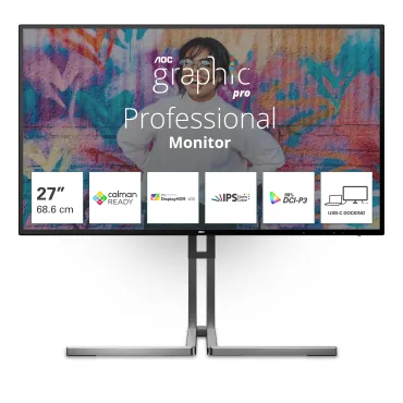 AOC U27U3CV - Graphic Pro Series Monitor 27" 4K Nano IPS