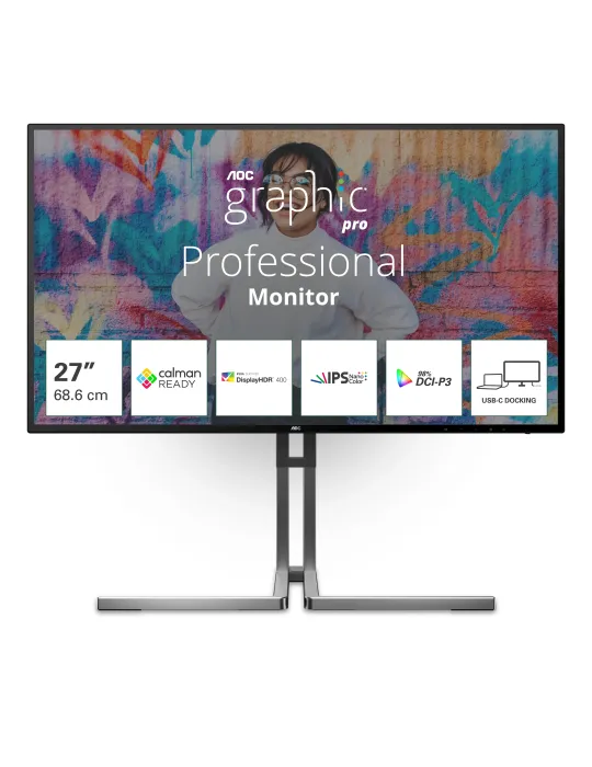 AOC U27U3CV - Graphic Pro Series Monitor 27" 4K Nano IPS