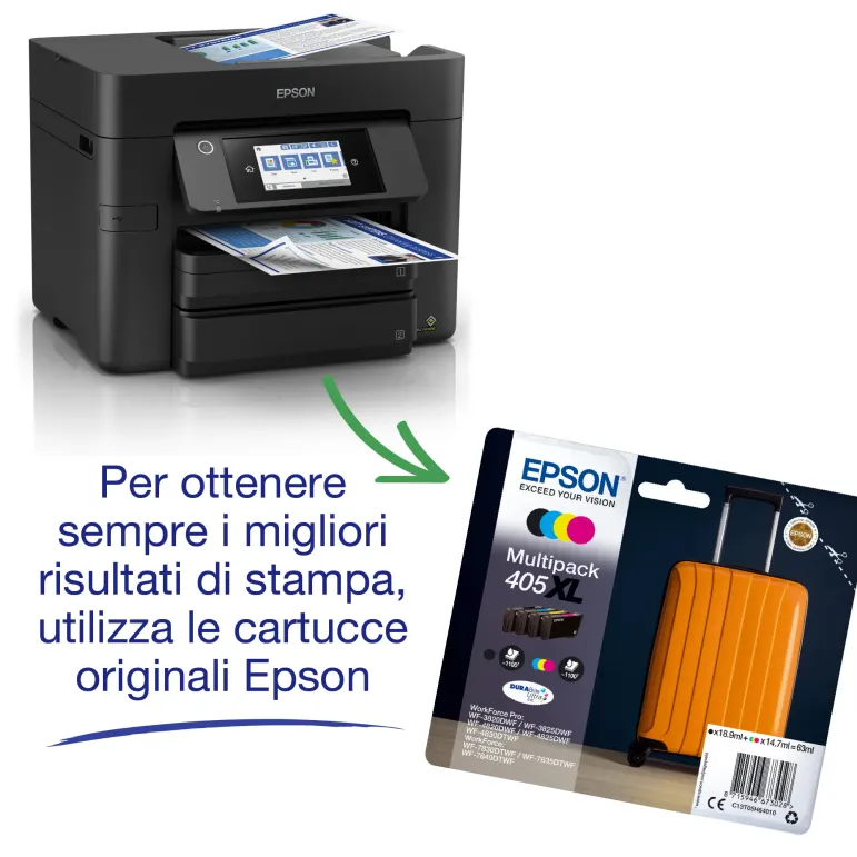 Epson WorkForce Pro WF-4830DTWF Multifunzione inkjet wireless A4