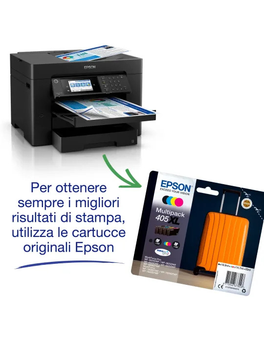 Epson WorkForce WF-7840DTWF Stampante Multifunzione A3+ fronte retro Inkjet Wireless