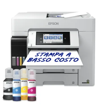 Epson EcoTank ET-5885 Stampante Multifunzione A4, Wi-Fi, con serbatoi di inchiostro, scansione, copia e fax